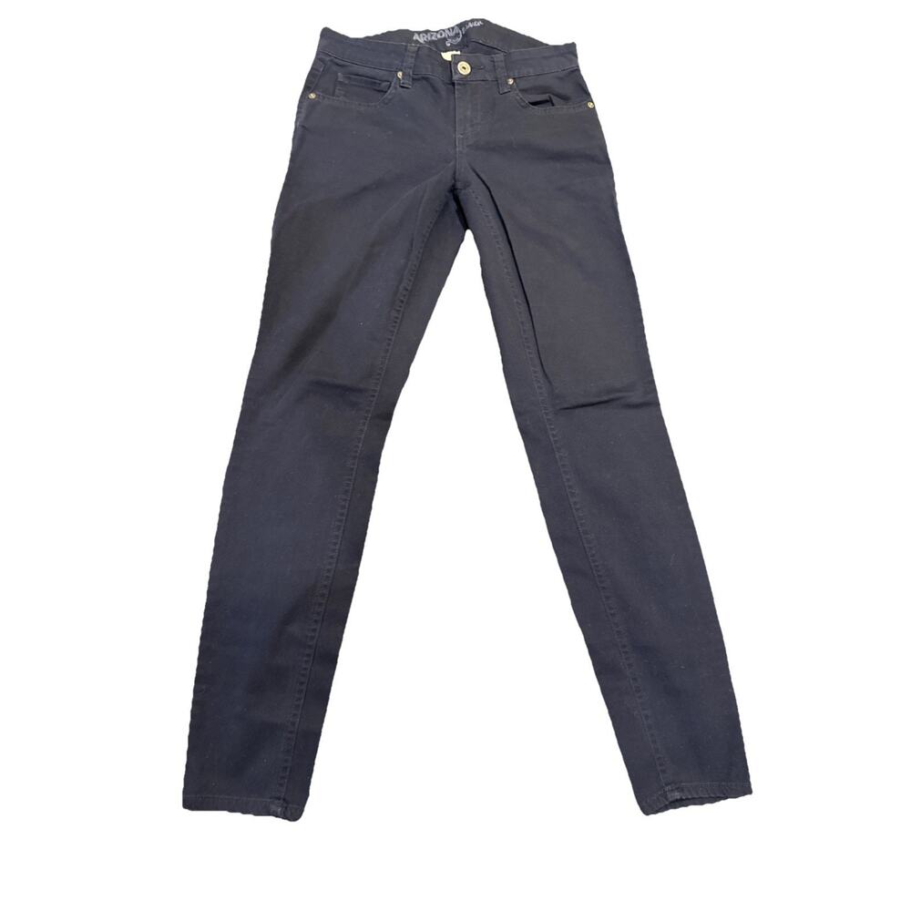 Arizona Jean Company Women's Cotton Blend Stretch Pants Navy Blue Size 1